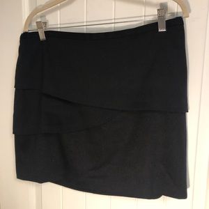 MICHAEL - Michael Kors black Layered Mini Skirt - 17” long